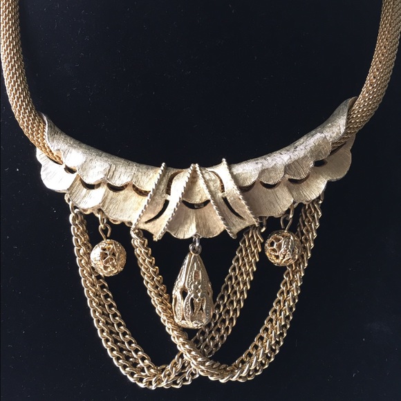 Vintage Mesh Festoon Necklace - Picture 5 of 6